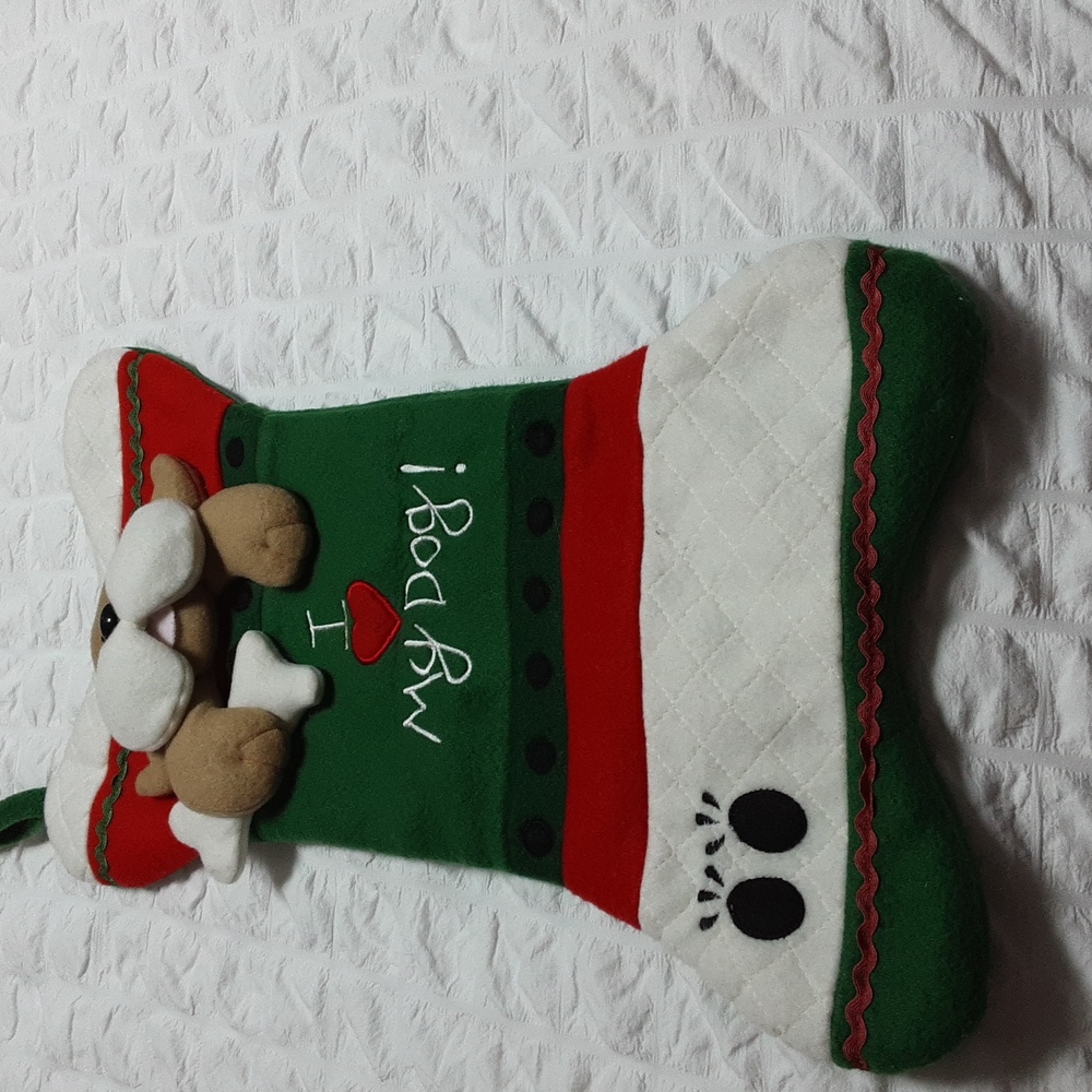 Dog Christmas stoking.
